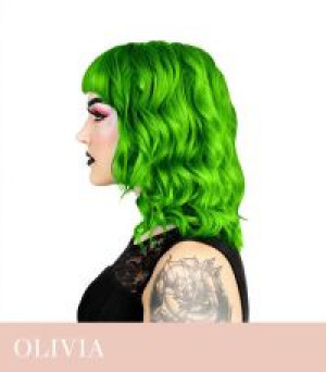 Светло зеленая краска для волос Herman's Amazing Olivia Green - Изображение 5
