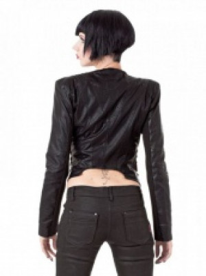 Жакет Cropped studded Leather Jacket - Изображение 1