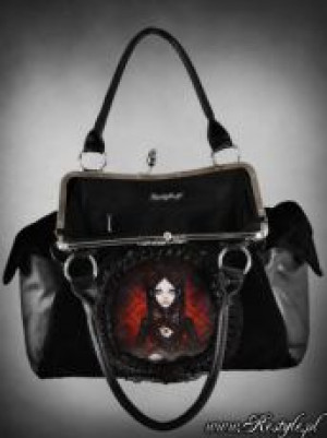  "RED DOLL" gothic lolita handbag on metal frame, retro style Re-Style "RED DOLL" gothic lolita handbag on metal frame, retro style -  