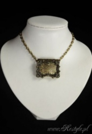 Нашейное украшение "MAP" Locket pendant, MAP of Caribbean sea necklace, antique brass - Изображение 2