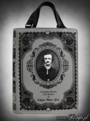  Grey BOOK bag "Edgar Allan Poe" Complete stories and poems -  1