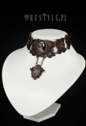  "STEAMPUNK LADY" CHOKER, copper necklace, cogs, collar, jewellery -  2