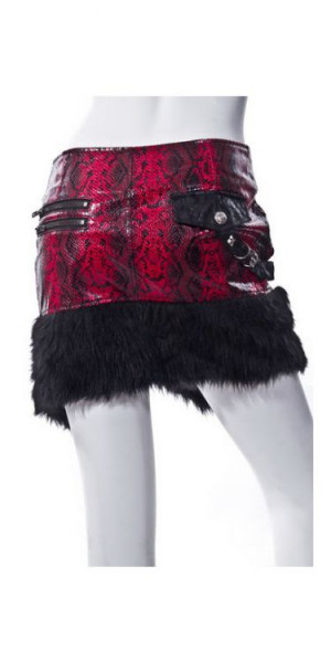 Юбка fur leather skirt / Аниме / Косплей / Лолита - Изображение 4