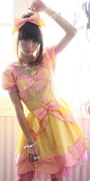 Платье lolita dress with hair bow / Аниме / Косплей / Лолита - Изображение