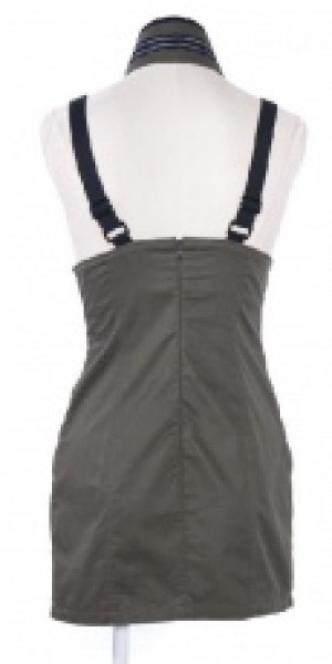 Платье igh waist strap skirt / Милитари - Изображение 7