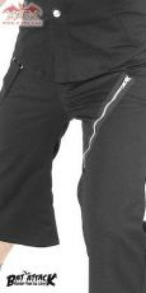 Бриджи Bondage Shorts Black Zip - Изображение 2