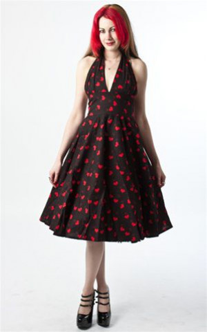 Платье Feronia Red Heart 50s Dress - Изображение