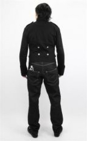 Жакет Odin Mens Black Military Jacket - Изображение 1