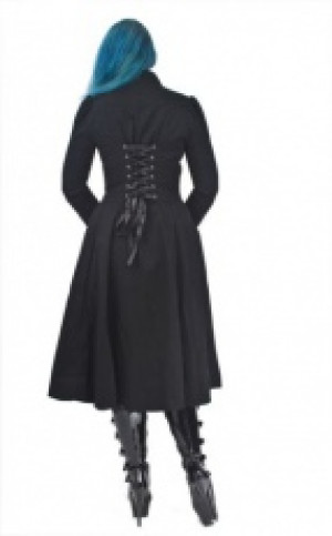 Пальто Anahita Black Twill Coat with Pockets - Изображение 5