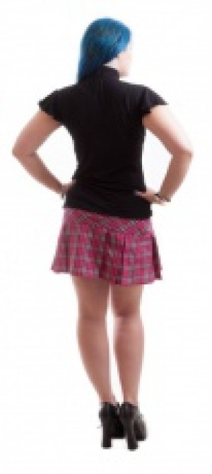 Юбка Necessary Evil Bellona Pink Tartan Mini Skirt - Изображение 1