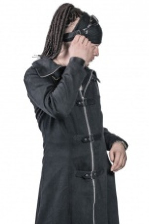 Рок пальто на молнии с капюшоном =Men's Highwayman Full Length Coat= / Панк Рок / Хард Рок - Изображение 3
