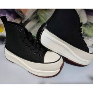 Кеды на платформе +Тренд этого года Taizhou Huangyan Haina Shoes Co., Ltd. RB03/BK - маленькая картинка