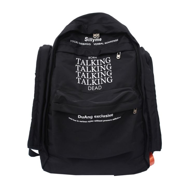 Черный рюкзак для путешествий Baoding Baigou Xincheng Pomelo Bag Factory DA669/BK Изображение 1