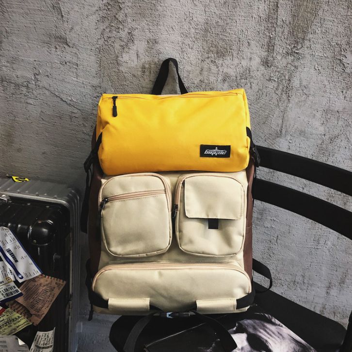 Рюкзак желтый Baoding Baigou Xincheng Pomelo Bag Factory 8303#/YE Изображение 3