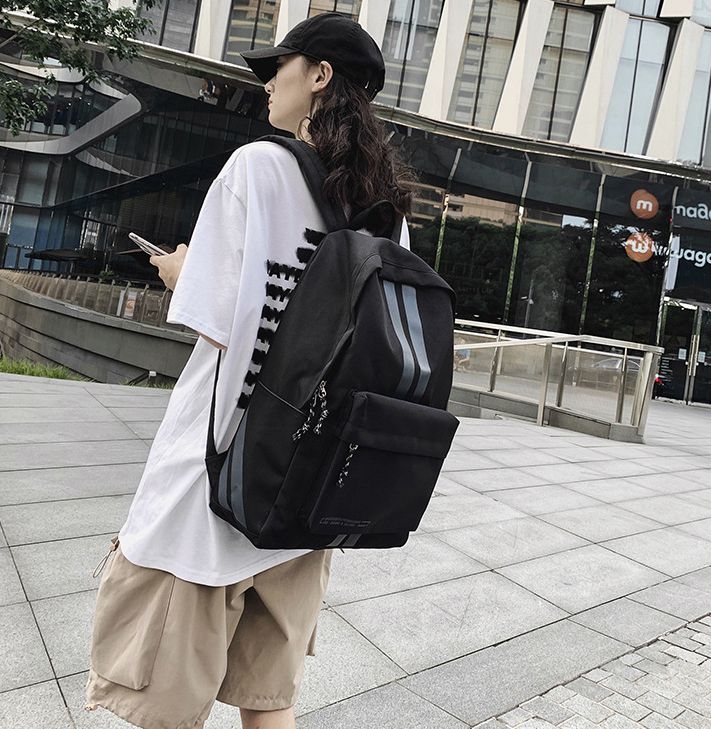 Черный рюкзак Baoding Baigou Xincheng Pomelo Bag Factory 8190#/BK Изображение 2