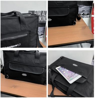 Большая вместительная сумка черного цвета Baoding Baigou Xincheng Pomelo Bag Factory DA8414/BK - маленькая картинка