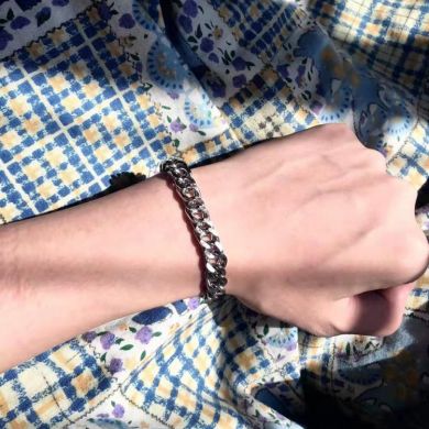 Браслет Stainless steel bracelet - 21 см - 10 мм - 4,2 мм Dongguan Changan Chuang Steel Jewelry Factory A85858/211042 - маленькая картинка