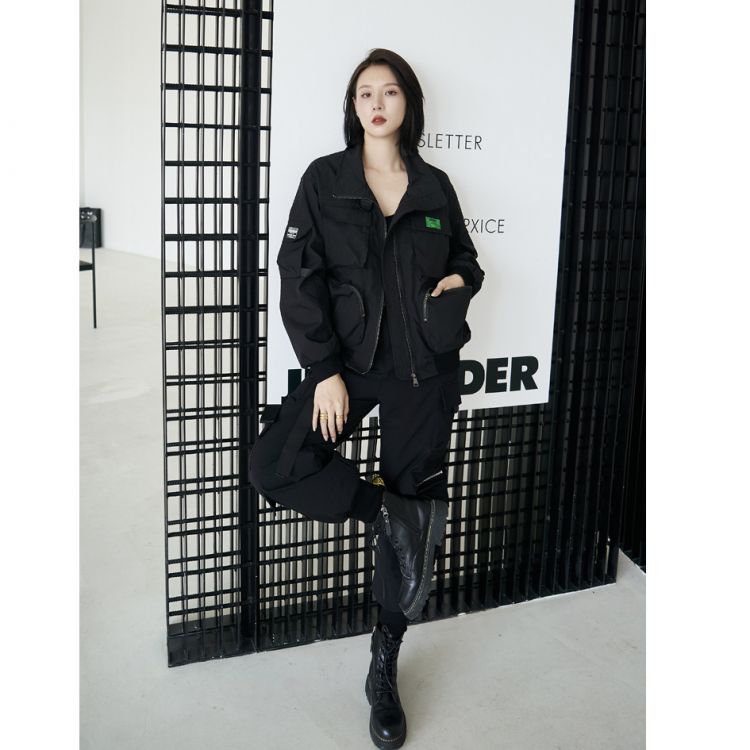 Дизайнерские женские брюки черного цвета +Тренд этого года Dongguan Yilinuoshi Clothing Co., Ltd 1367/BK Изображение 7