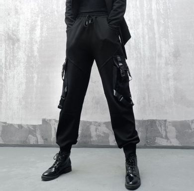 Брюки Модные дизайнерские женские брюки черного цвета Dongguan Yilinuoshi Clothing Co., Ltd 1066/BK - маленькая картинка