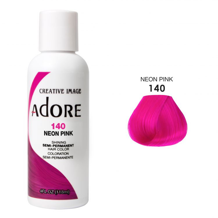Розовая краска для волос Adore Neon Pink Adore 140 Изображение 1