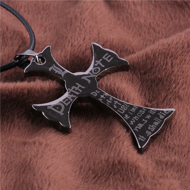  DEATH NOTE symbol letter alloy necklace International DEATH NOTE symbol letter alloy necklace  3