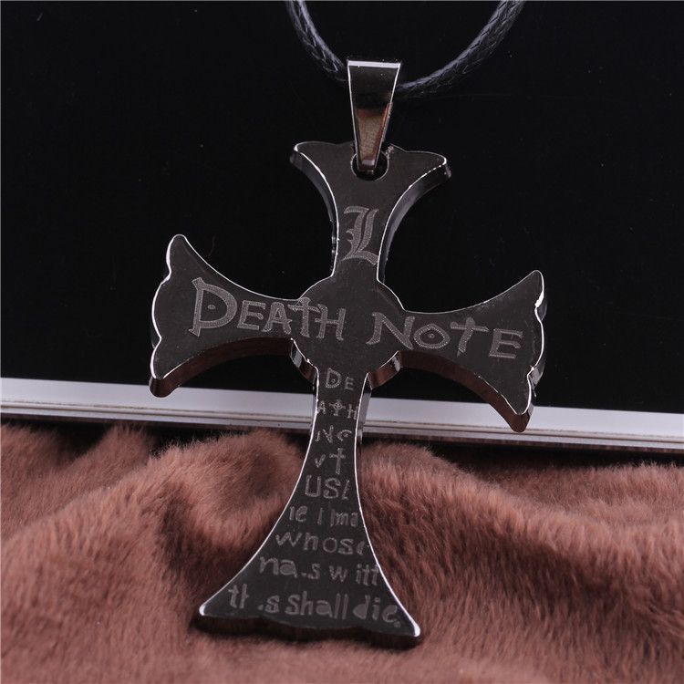  DEATH NOTE symbol letter alloy necklace International DEATH NOTE symbol letter alloy necklace  2