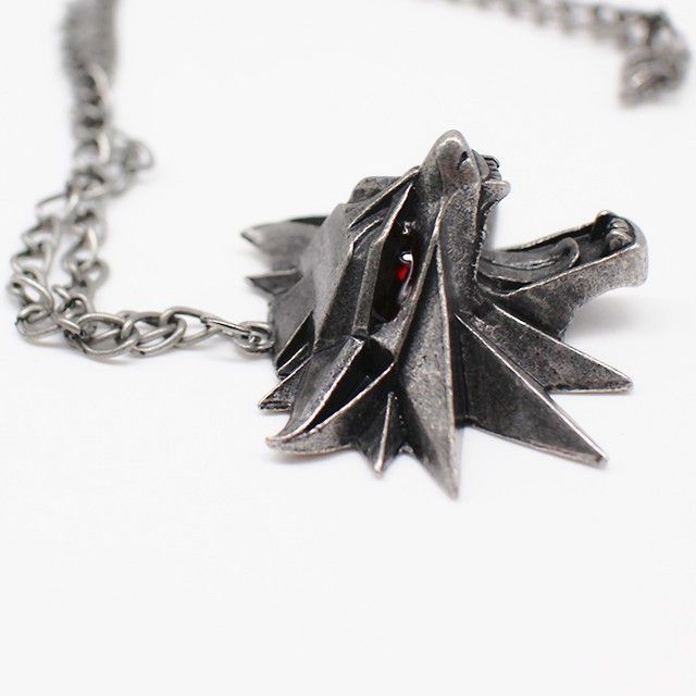  Witcher pendant collier medallion wizard wolf wild hunt 3 Figure Game necklace + witcher 3 wolf neck International NK-00478_rd  4