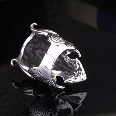  steel soldier stainless steel TV series Garo Skull Ring popular for Japan Hot sale Biker Man Jewelry International BR8-166  4