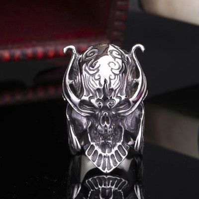  steel soldier stainless steel TV series Garo Skull Ring popular for Japan Hot sale Biker Man Jewelry International BR8-166  1
