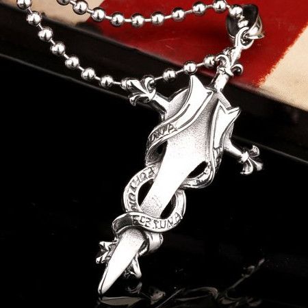  Steel soldier stainless steel cross pentacle pendant necklace men personaltiy fashion unique jewelry International BP8-062  4