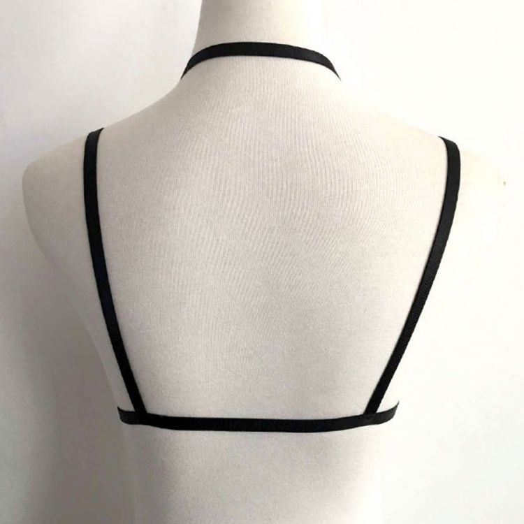  Summer Women Harness Caged Plunge Low Cut bra Exotic sexy lingerie cosplay bondage Gothic Lingerie b International 20166256  2