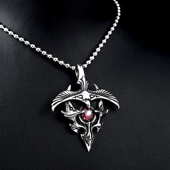  Stainless Eagle With Stone Pendant International SS8-097P  2