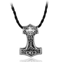 Кулон Thor hammer necklace the dark world Alloy THOR S HAMMER Norse Magick Mjolnir Men s Pewter International 635 - маленькая картинка