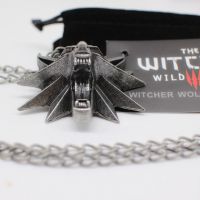 Кулон Witcher pendant collier medallion wizard wolf wild hunt 3 Figure Game necklace + witcher 3 wolf neck International NK-00478_rd - маленькая картинка