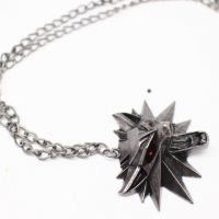 Кулон Witcher pendant collier medallion wizard wolf wild hunt 3 Figure Game necklace + witcher 3 wolf neck International NK-00478_rd - маленькая картинка