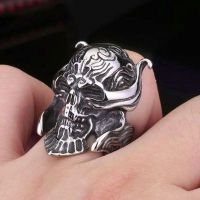  steel soldier stainless steel TV series Garo Skull Ring popular for Japan Hot sale Biker Man Jewelry International BR8-166 -  