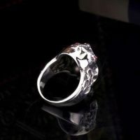  Steel soldier Hot sale men stainless steel Punk skull Skull Ring Skeleton Style Jewelry BR8-140 International BR8-140 -  