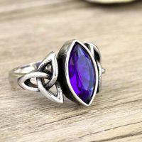  steel soldier film style men thor ring with blue stone fashion high quality 316l stainless steel jew International BR8-268_BL -  
