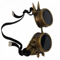 Очки Victorian Gothic Cosplay Rivet Steampunk Goggles Glasses Welding Punk International D12515_cooper - маленькая картинка