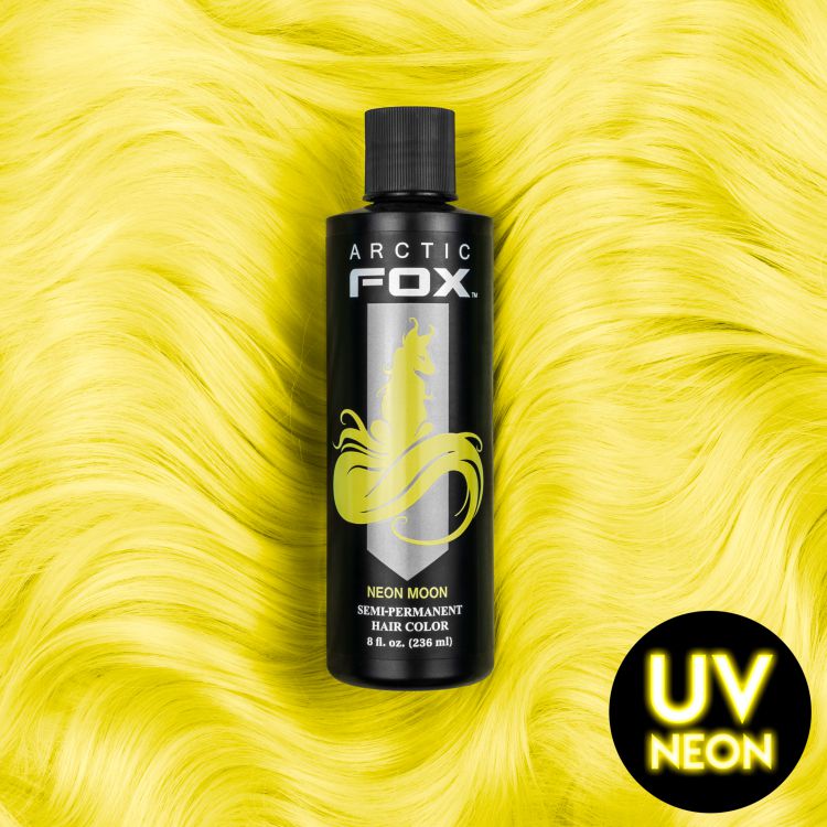 Желтая краска для волос Arctic Fox NEON MOON UV REACTIVE 236 ML Arctic Fox NEON MOON UV REACTIVE 236 ML Изображение 1