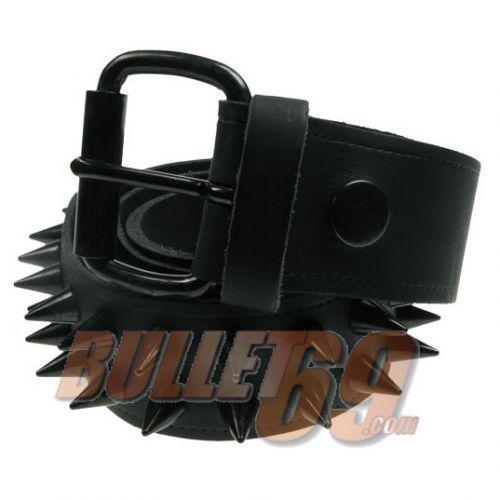  2 Row Black Small Cone Belt Bullet 69 B277  1