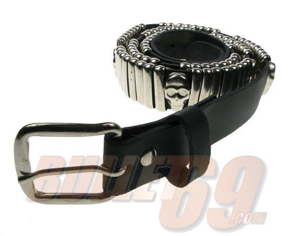  8 Bars and Skull Belt Bullet 69 B281  1