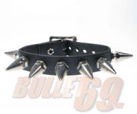 1 ROW HEXAGON SPIKE NICKEL PLATED - 