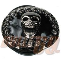  SCREAMING SKULL IN OVAL WITH SKULLS ON EDGE - 