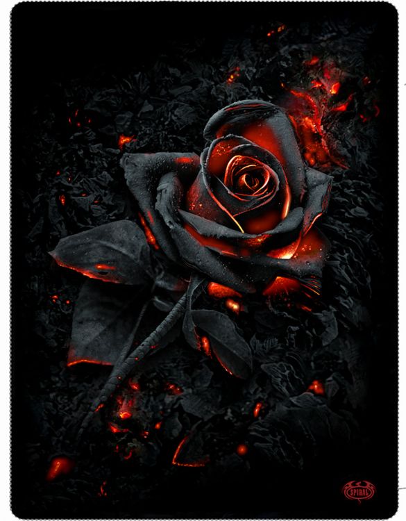 Плед BURNT ROSE - Fleece Blanket with Double Sided Print - Изображение