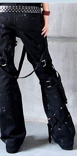  TROUSERS Punk Rave K-073/BK  2