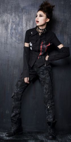  TROUSERS Punk Rave K-106/BK  3