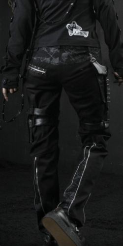 TROUSERS Punk Rave K-128/BK  4