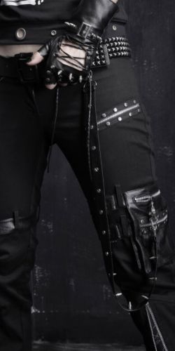  TROUSERS Punk Rave K-128/BK  3