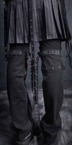  TROUSERS Punk Rave K-129/BK-BL  7